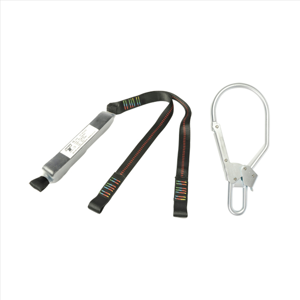 Bandfalldämpfer 2m, EN 355 inkl. Doppelverbindungsmittel, Karabiner