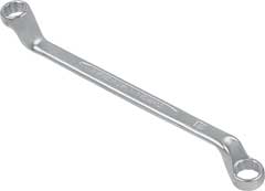 Doppel-Ringschlüssel 22x24mm,tief gekröpft,Chrom-Vanadium,verchromt,DIN838