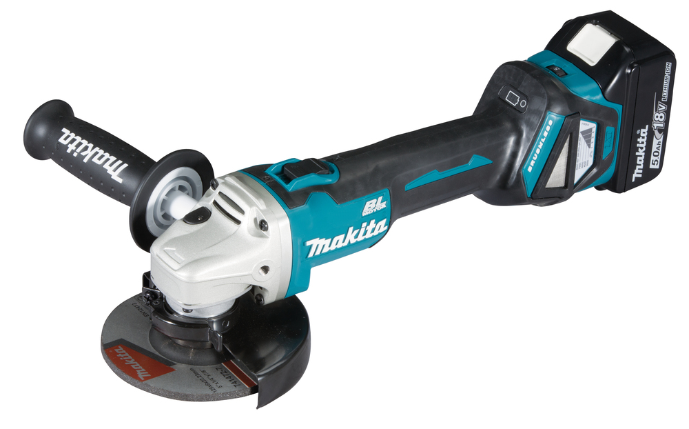 Akku-Winkelschleifer MAKITA DGA511RTJ18V 125mm 2xAkku 5Ah,Koffer und Ladegerät