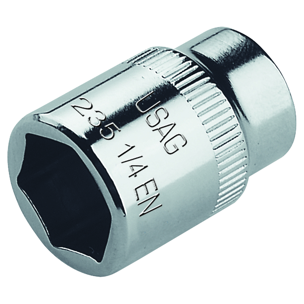 6-Kant-Stecknuss U235-1/4" 3/8" Vanadium-USAG-Extra