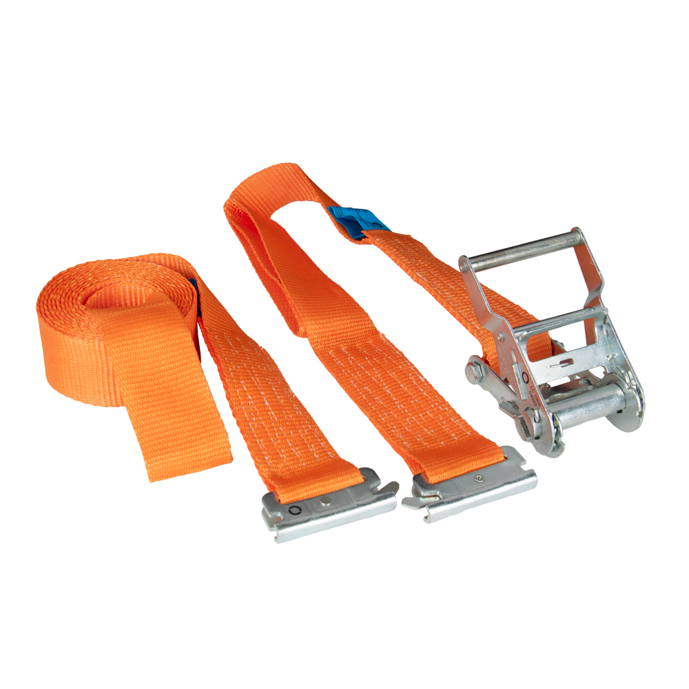 Zurrgurt 4m zweiteilig - Innenverzurrung LC 750daN,50mm,mit Schienenanker