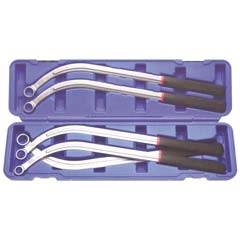 Keil-und Zahnriemenschlüssel-Set 13-19mm 460mm lang,45° gekröpft