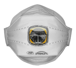 Partikel-Faltmaske JSP FFP2, 10 Stück mit Ventil, Modell Springfit 425