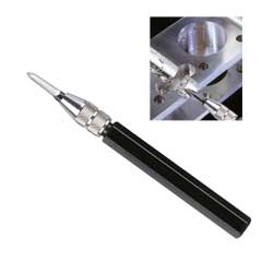 Dreikanthohlschaber Mini 3,2x75mm Halter mit Schraubkopf,mit gerader Schabklinge