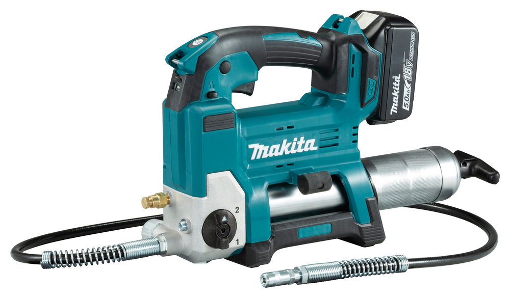 Akku-Fettpresse MAKITA DGP180RT 18V 1x5Ah Akku,Ladegerät und Koffer