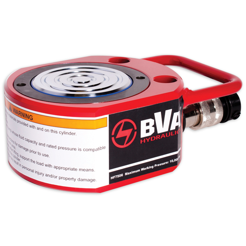 Flachzylinder 75t/16mm Hub einfachwirkend,mit Kupplung