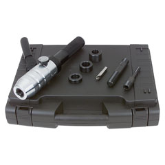 Kompakt Handhydraulik-Stanze bis 64mm Ø in St37,für Super-Lochknacker,in Koffer