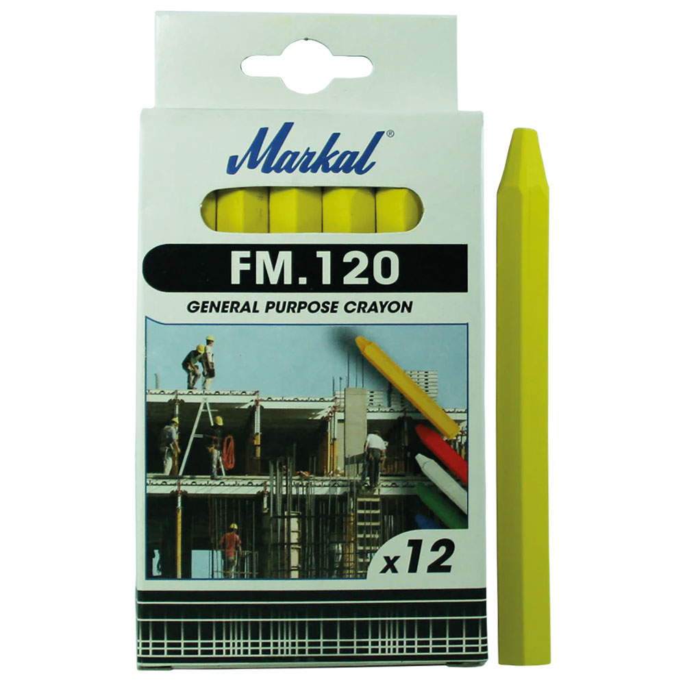 Wachskreide MARKAL, gelb f. rauhe Oberflächen,witterungsbeständig