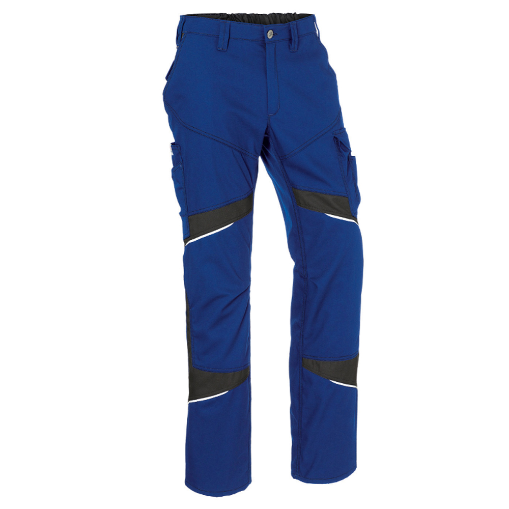 Bundhose ACTIVIQ,kornblau/schwarz,Gr. 56 Logo "I/M/B" weiß, linker Oberschenkel