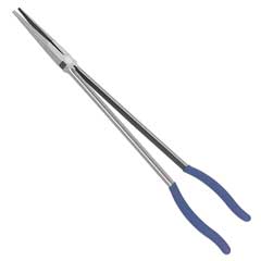 Montage-Langbeckzange gerade 400mm extralang,gerade,gezahnte Backen