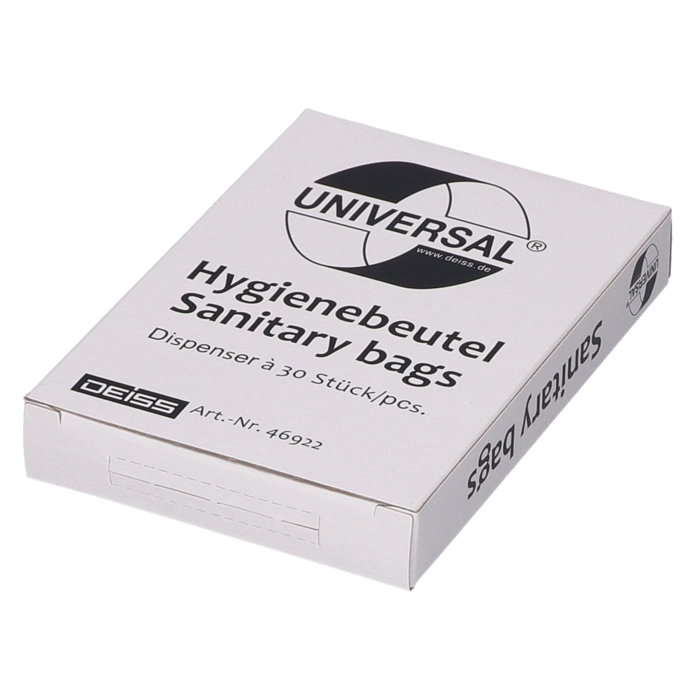 Damen Hygiene-Beutel 30 Stück in Spenderbox, 12µm