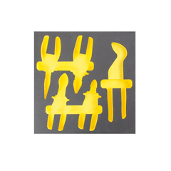 Schubladen-Modul 5 LEER Zangen 2/3 PermaPor 330x330x35mm