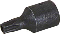 Si-Torx-Stecknuss 1/4" TX20-H Chrom Vanadium,Sicherheits-Torx-Einsatz