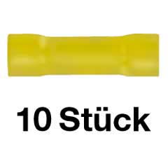 10 Stk.Stoßverbinder 4,0-6,0mm² gelb Länge 25mm