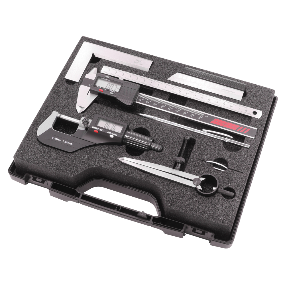 Messzeug-Satz digital 7-teilig, IP54 großes Schul- und Lehrlingsstarterset