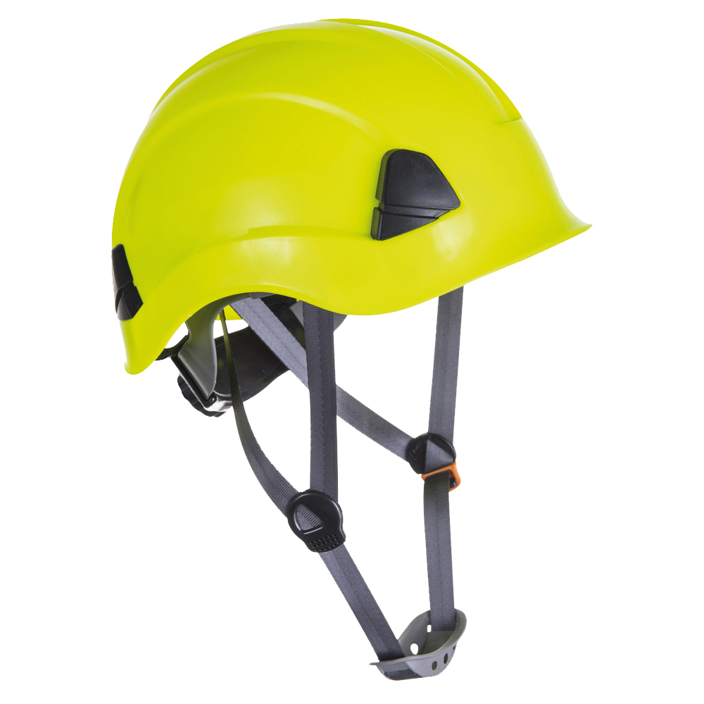 Maststeigerhelm PRO gelb, Ratsche EN 397, EN 50365 Class 0