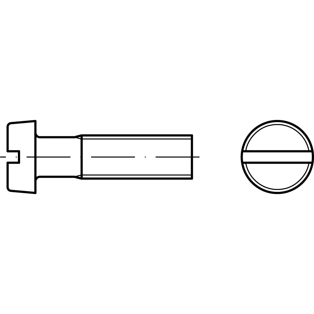 Zylinderschraube DIN 84 A2 M 4 x 50 ROSTBESTÄNDIG *VE=100