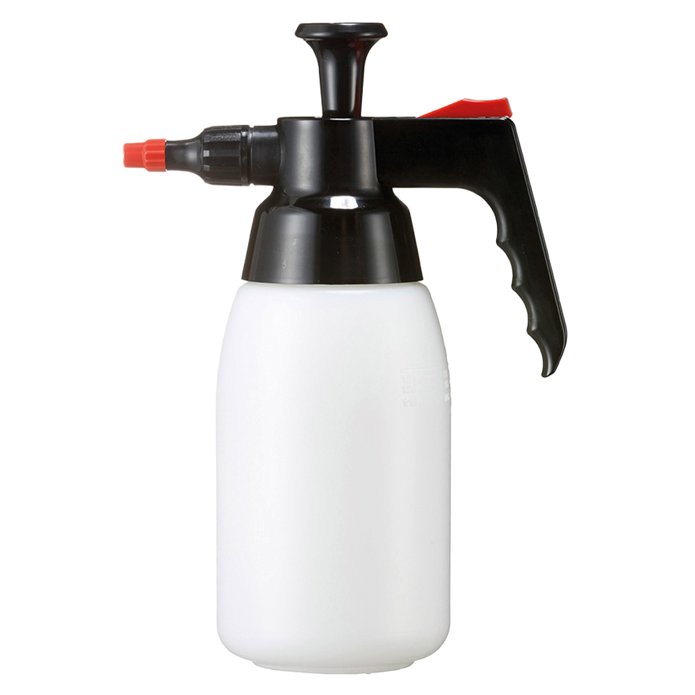 Druckpumpzerstäuber 1 Liter,rot/schwarz Düsenmutter m.Messingeinsatz 0,8mm