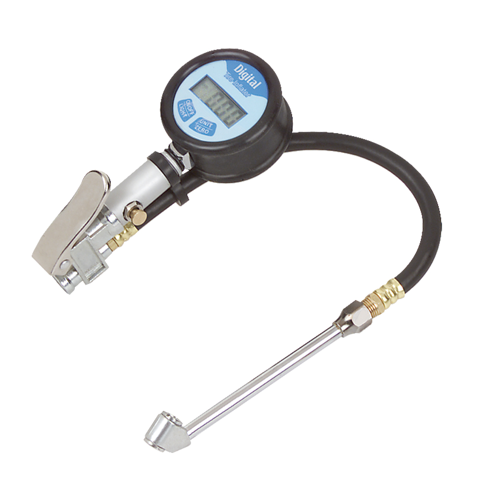 Reifenfüllpistole DIGI,14bar/ 200psi stossgesichert,LCD-Display,9Volt