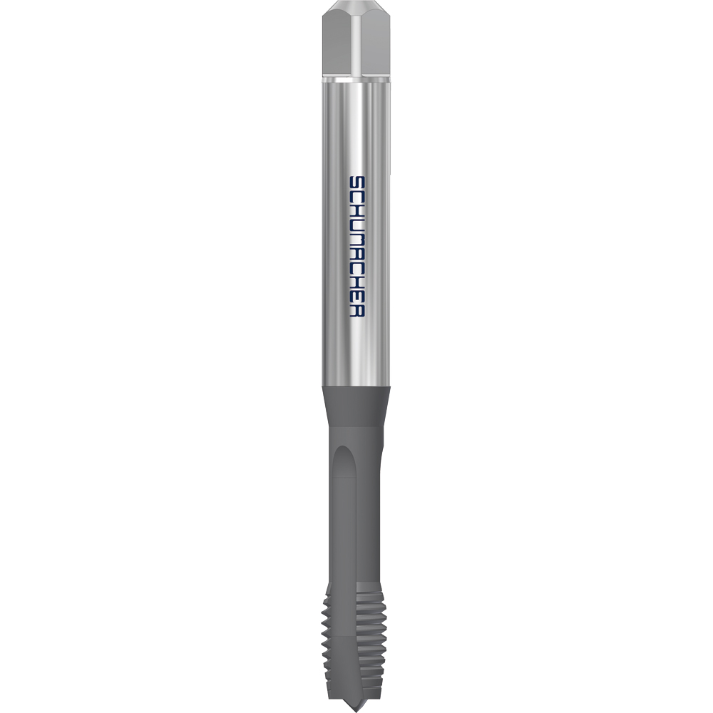 Maschinengewindebohrer M4x0,7 DIN371B HSS-E PM-TiCN für Durchgangsloch