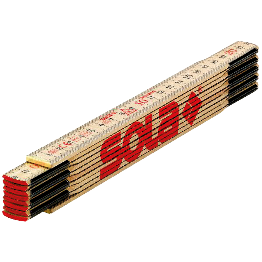 Holz-Meterstab 2m,natur EG-Klasse 3