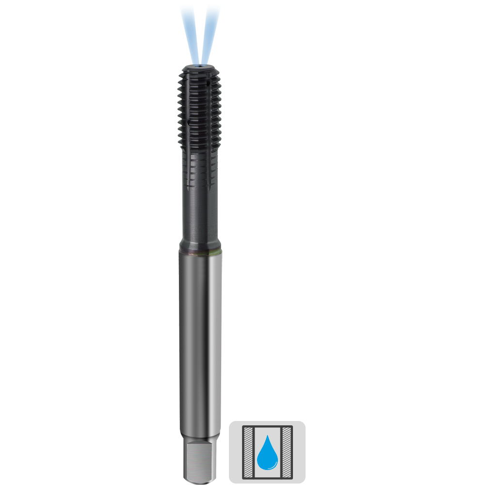 Gewindeformer  M5 6HX/HSSE-TiCN-IK+ DIN371 für Durchgangs/Sackloch