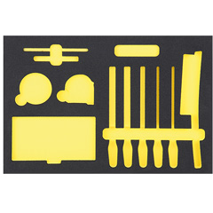 Schubladen-Modul 1 LEER Feilensatz 3/3 PermaPor 495x330x35mm