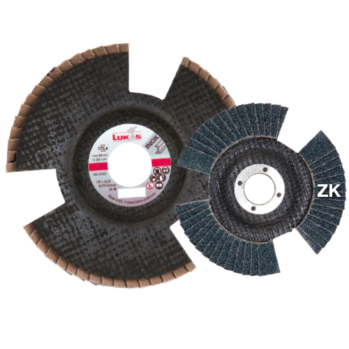 Fächerschleifscheibe 115 K60 SLTR Control PREMIUM,2in1,ZK,Typ 27,schräg