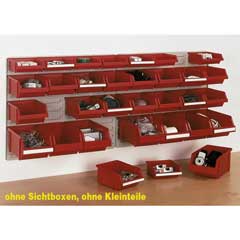 Sichtboxen-Schlitzplatte 440x520mm aus Stahlblech,galvanisiert