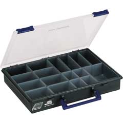 Kleinteilbox B17,17 Fächer 340x265x57mm variable Fachteilung