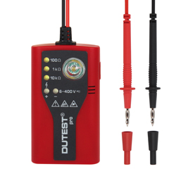 Durchgangsprüfer DUTEST,akustische und optische Anzeige,Leucht-Funktion