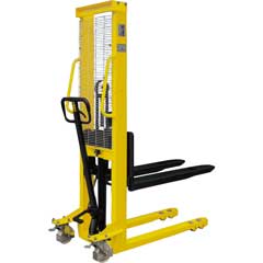 Hydraul. Hochhub-Stapler 1t Hubhöhe 1,6m,Abm.:HxBxL:2x0,8x1,6m