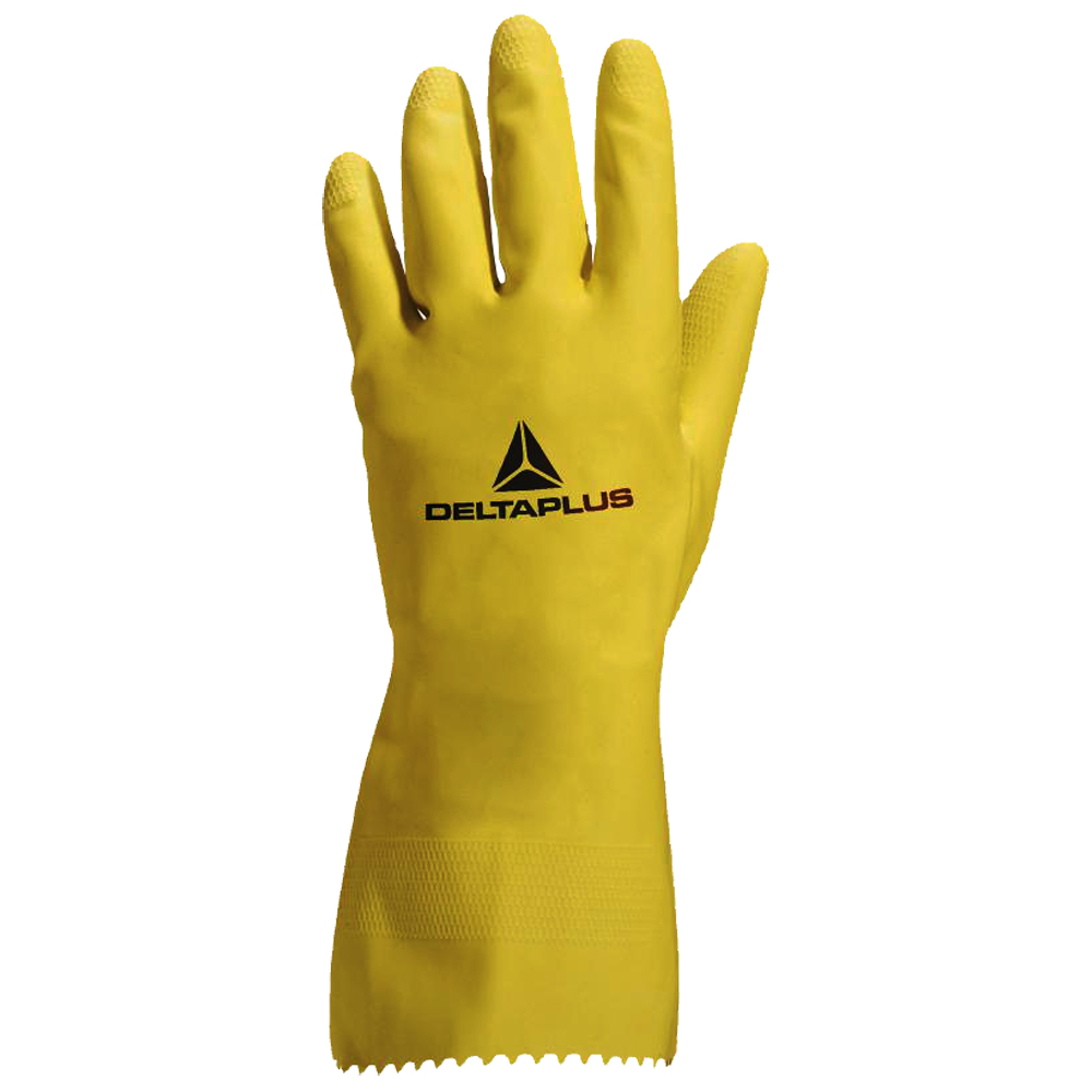 Haushaltshandschuh gelb Gr.7/8, L= 30cm EN 388 1.0.1.0. CE Cat.II, EN 374-3