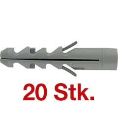 Dübel Nylon S 14 x 75 f. Schrauben Ø12mm für Spanplattenschrauben VPE=20 Stück