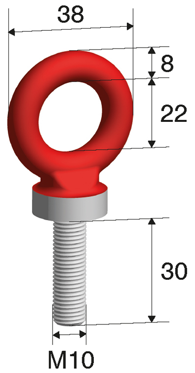 Ringschraube hochfest M10 Tragfähigkeit 700kg