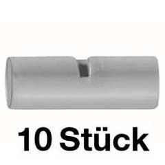 10 Stoßverbinder 0,5-1,0mm²,unisoliert E-Cu,verzinnt,10 Stück