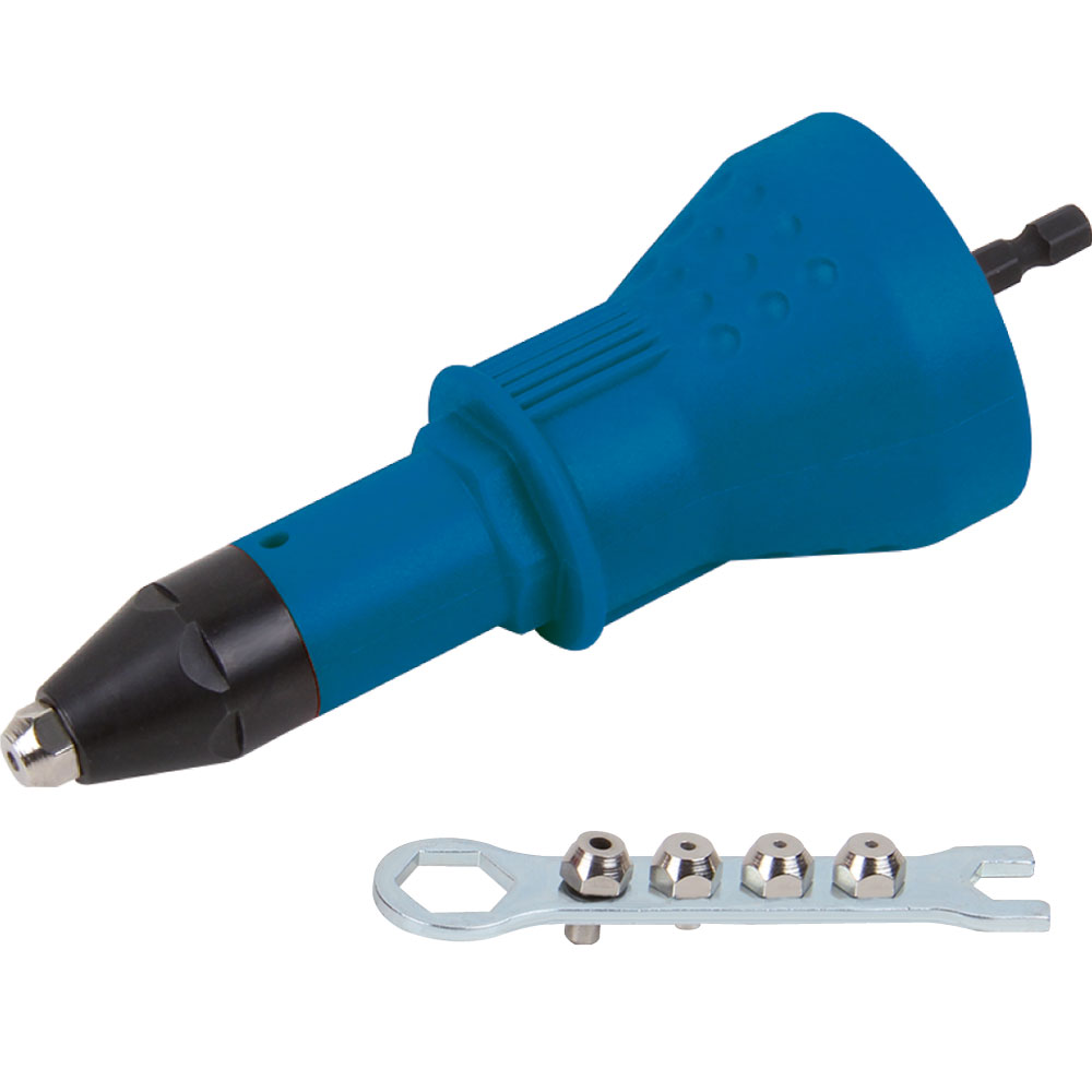 Niet-Blindnietaufsatz 3,2-6,4mm Profi- Blitz,für alle Bohrmaschinen