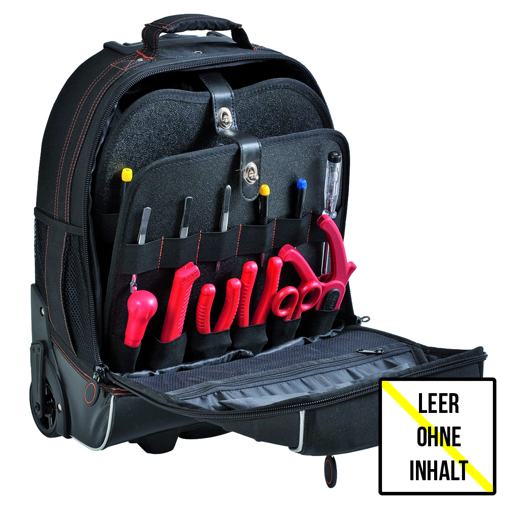 Werkzeugrucksack fahrbar,mit 2 doppel- seitigen Tafeln,Notebookfach