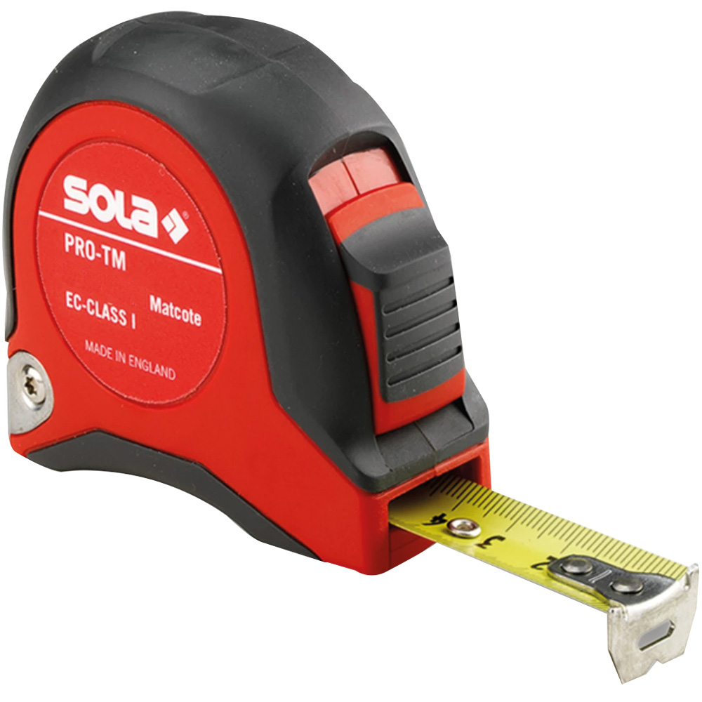 Rollbandmaß SOLA PRO-TM 3m, 19mm, EG 1 Gehäuse aus ABS/TPE