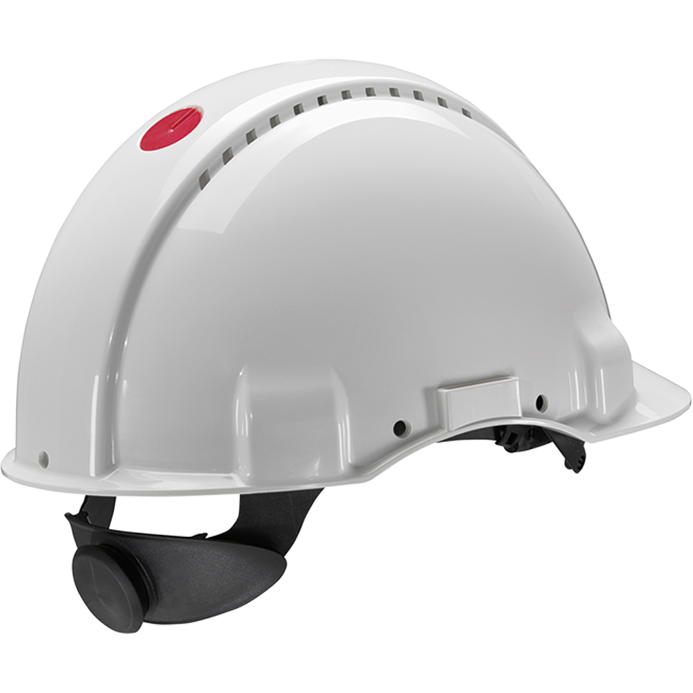 Komfort-Schutzhelm G3000 UV 3M weiß mit Snapband, UV-Indikator, EN 397