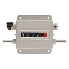 Meterzähler M45 4-Stellig,Antrieb rechts und links,Drehrichtung weg vom Beschauer