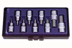 6-kant-Nussbox 4-17mm 9-teilig für 6-kant-Schrauben,1/2" 4-Kant,Cr.Vanadium