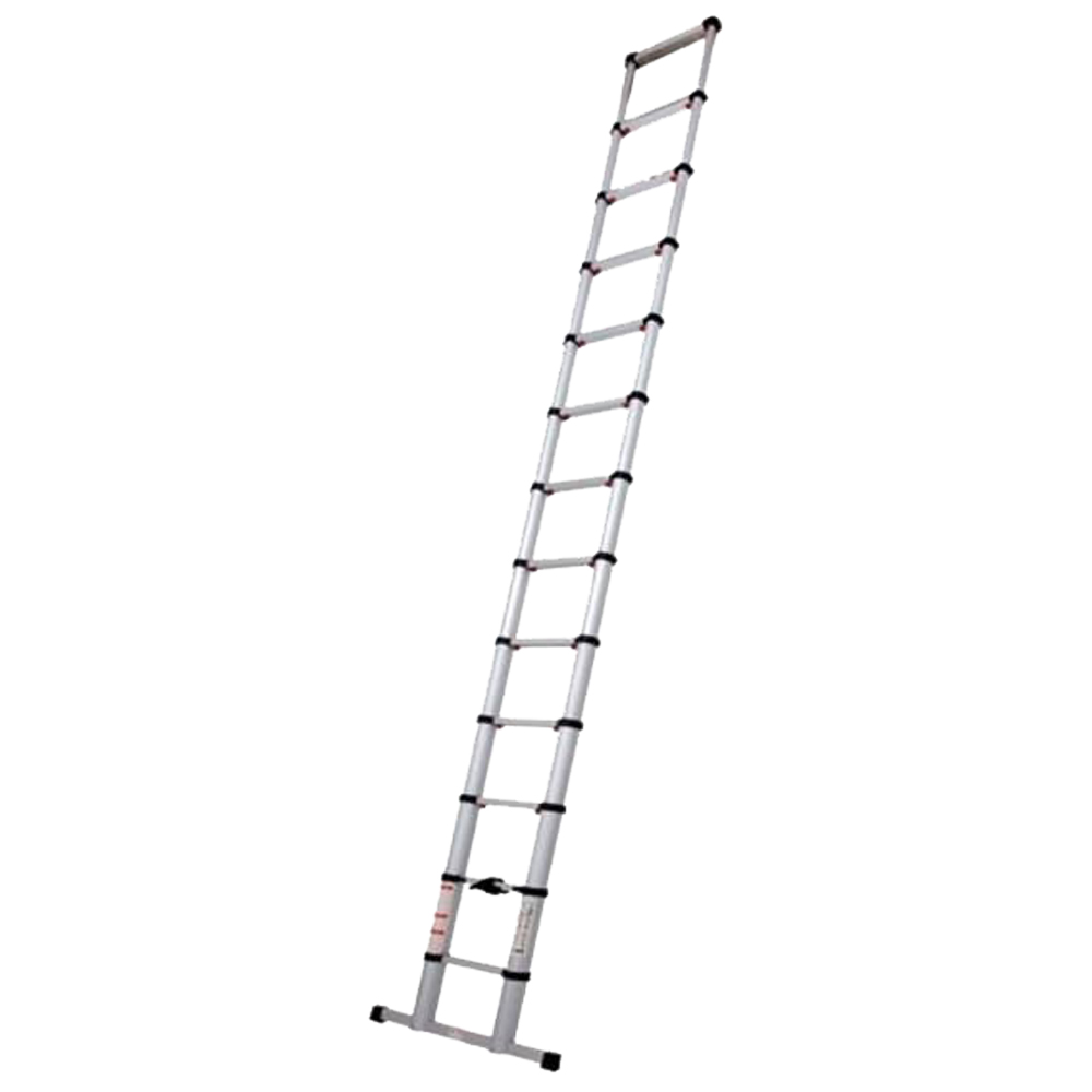 Alu-Teleskopleiter,EN131 maximal 381cm ausziehbar,13 Stufen-Sprossen