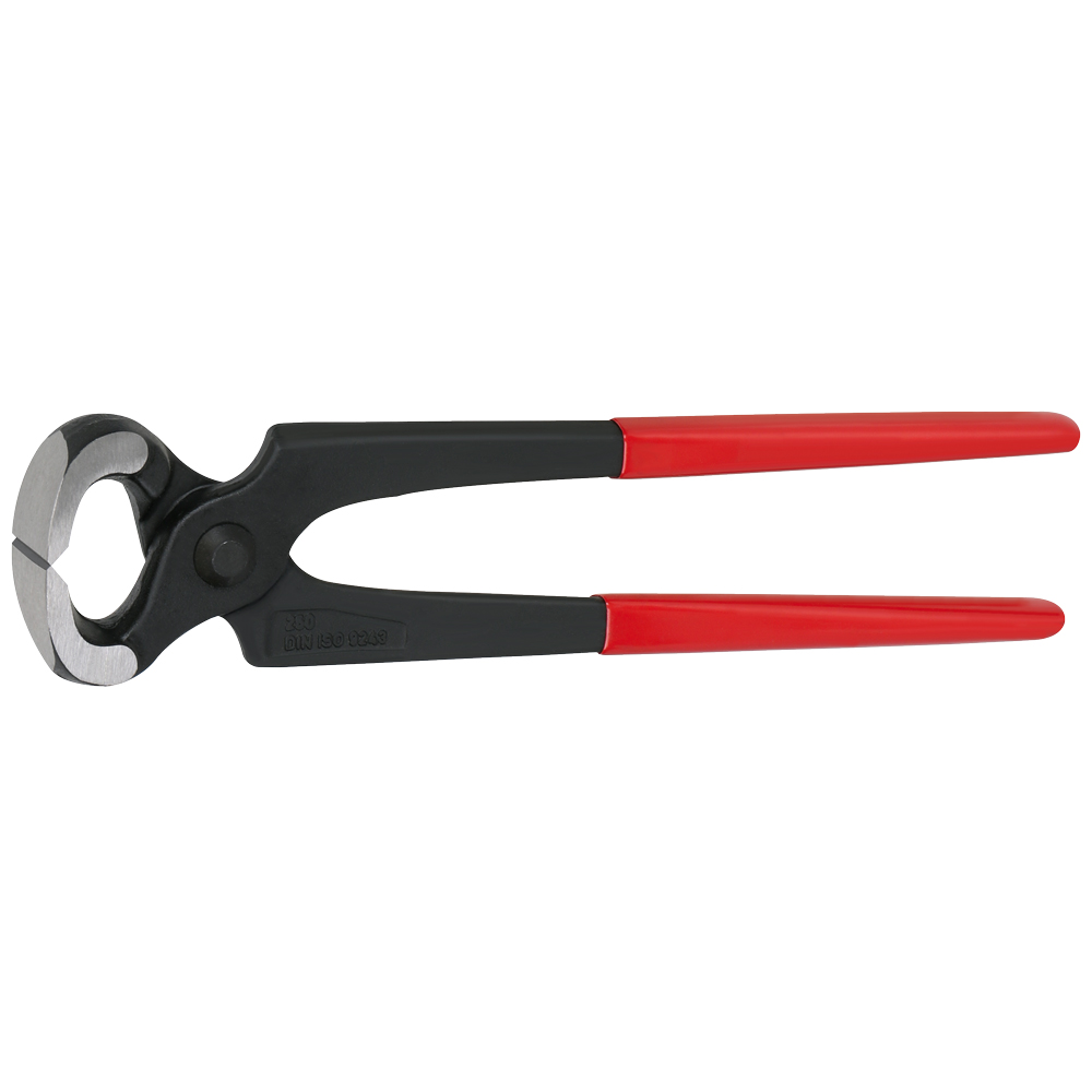 Beißzange 180mm schwarz lackiert,rot tauchisoliert