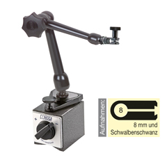 Magnetmeßstativ Base M8/240mm Aktions- radius,Feineinstellung am Magnet,NOGA