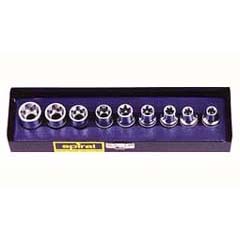 Außentorxnussbox 1/2" 9-teilig 9 Torx-Außen-Nüsse E10-E24,ChromVanadium