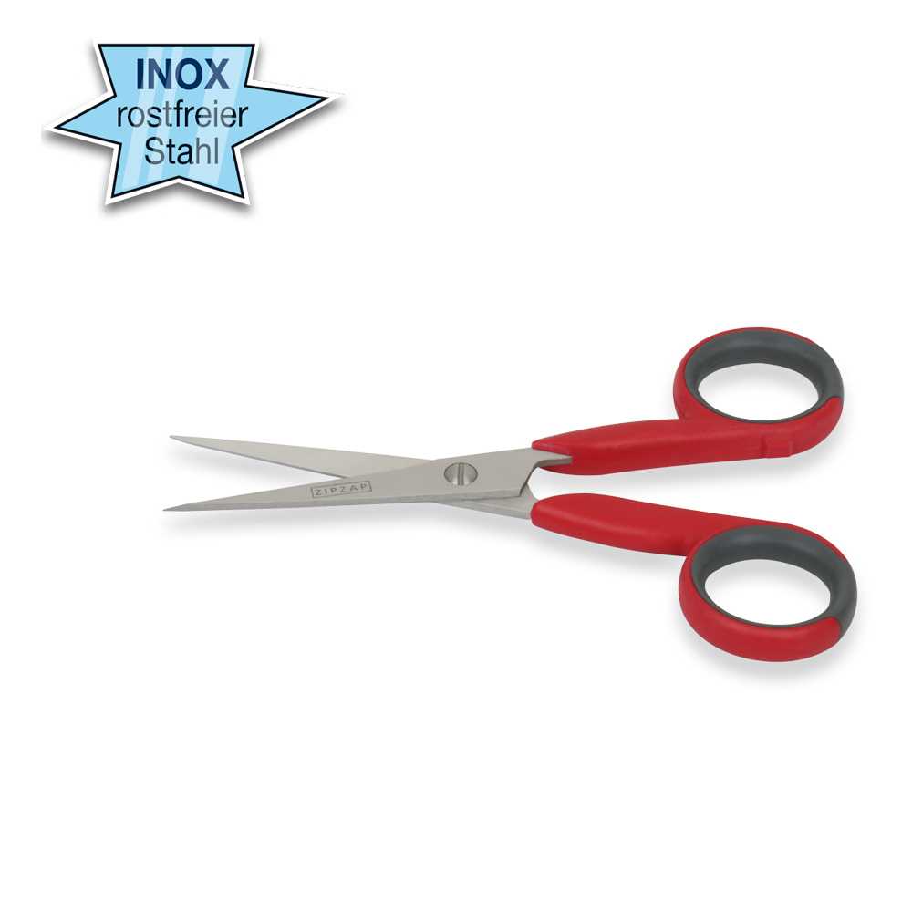 Inox-Allzweck-Schere 130mm Spitzen- Qualität,Griffe schlagfester Kunststoff