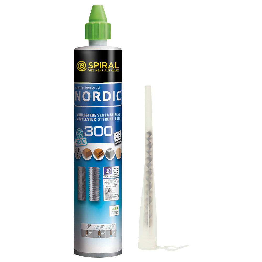 Injektionsmörtel SPIRAL-FIX-EXPRESS 300ml 2-komponentig WINTER-Mörtel