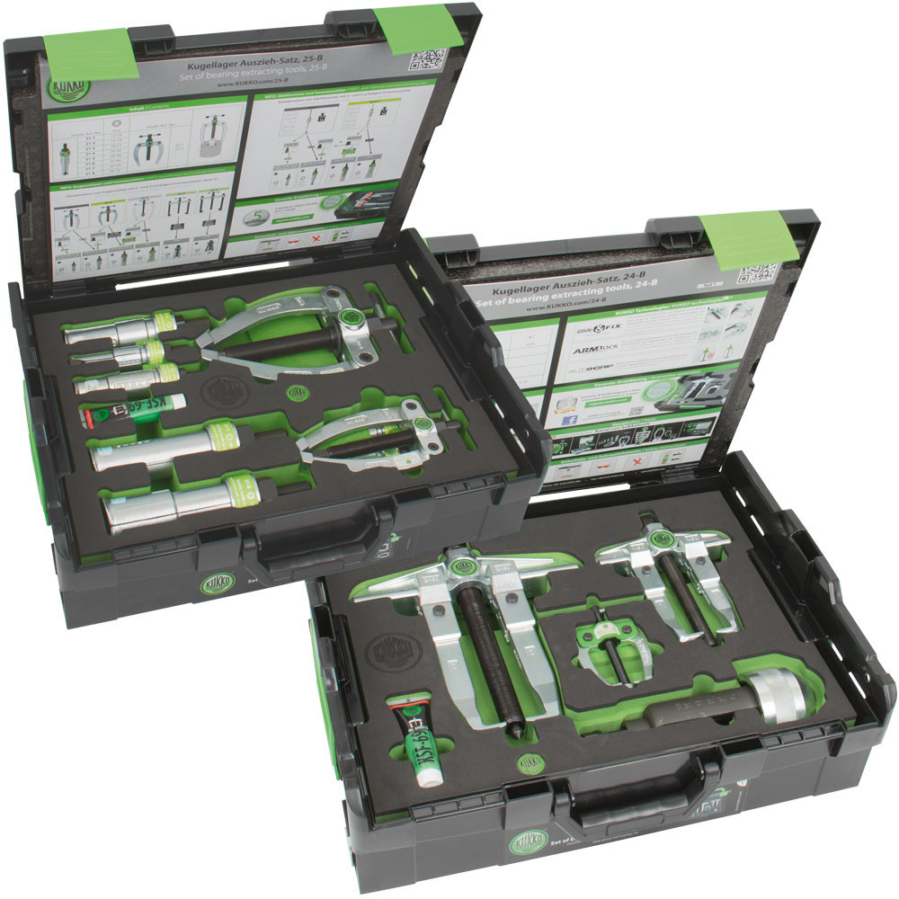 Abzieher-Garnitur K24B komplett,in Kunststoff-Box-System