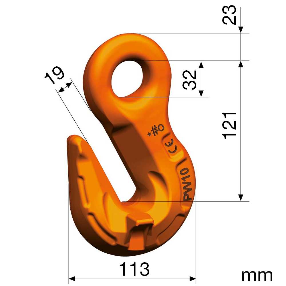 Parallelhaken Nicralloy P 16 GKL 10 hochfest,nach EN 1677-1